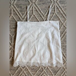 Revolve Gold Hawk Spring Capsule White Lace Camisole Small/Medium Lined NWT